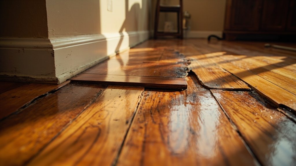 Hardwood Floor Water Damage in Dallas TX 75202