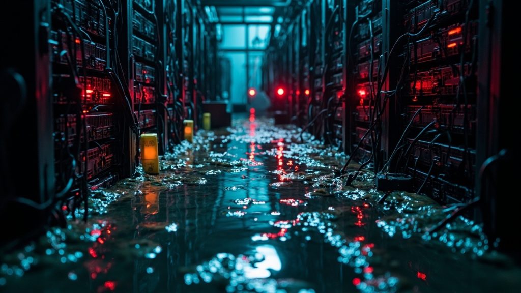 Server Room Water Damage in Dallas TX 75215