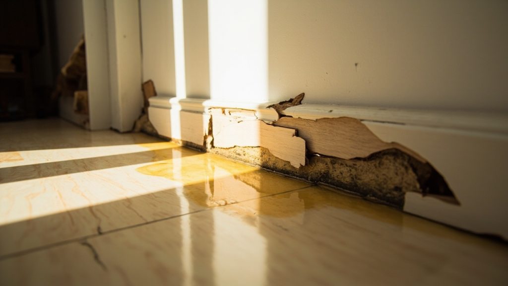 Swollen Baseboards Trim in Dallas TX 75215