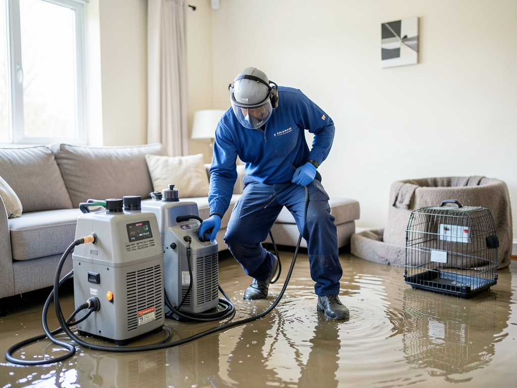 Keeping your pets safe during a water damage clean