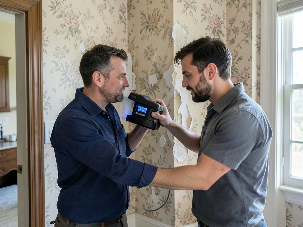 Saving high end wallpaper in a junius heights home
